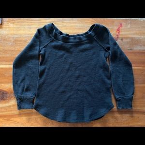 Abercrombie Fitch knit Waffle Henley Long Sleeve medium shirt